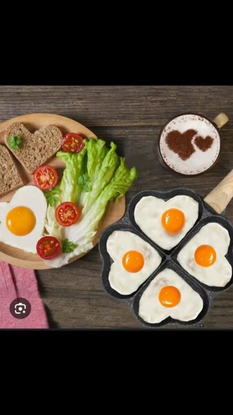 Love shaped fry pan