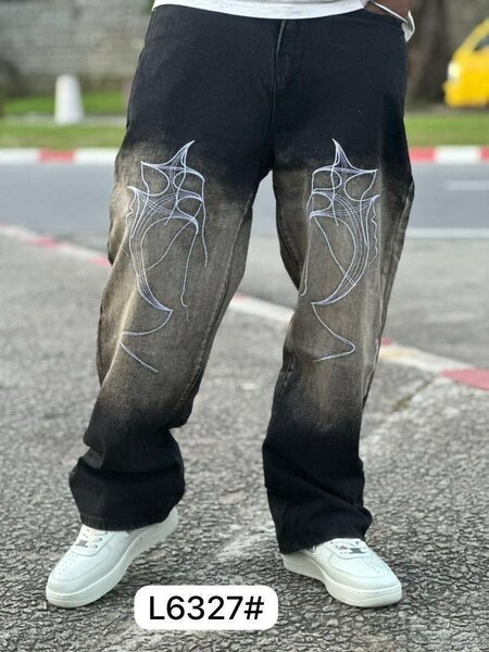 Jean baggy délavé homme