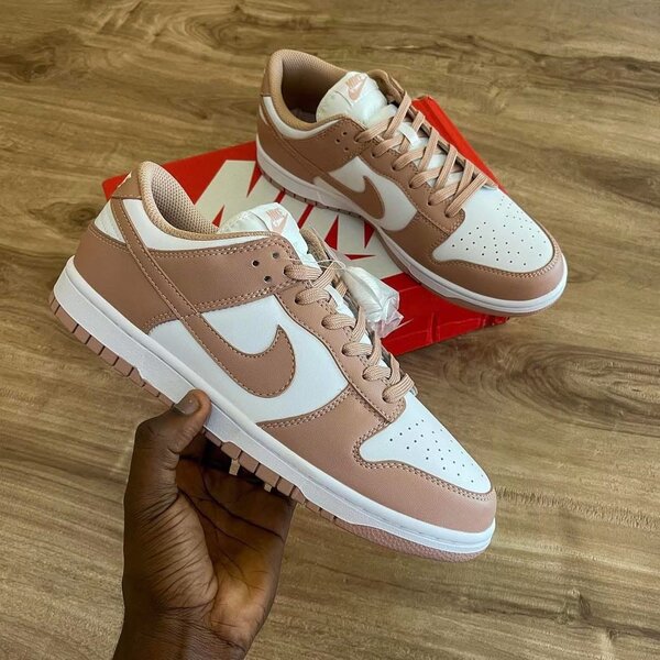 Baskets en cuir bicolore