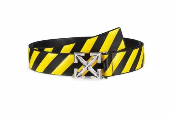 Ceinture à rayures noir et jaune