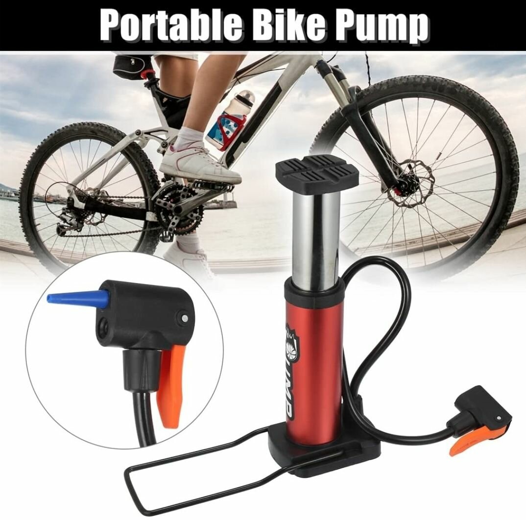 New foot pump for car bike cycle motor cycle football air