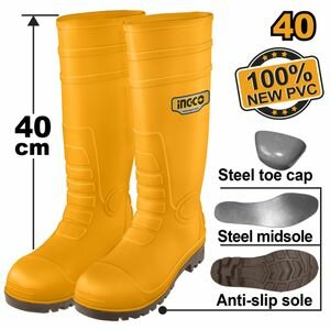Bottes de sécurité PVC jaunes