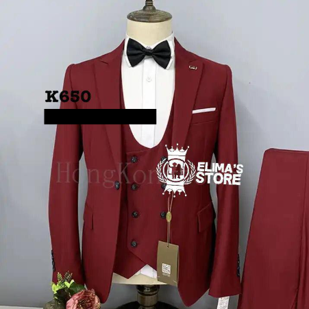 men's suit red