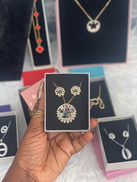 Élégant ensemble de bijoux fantaisie