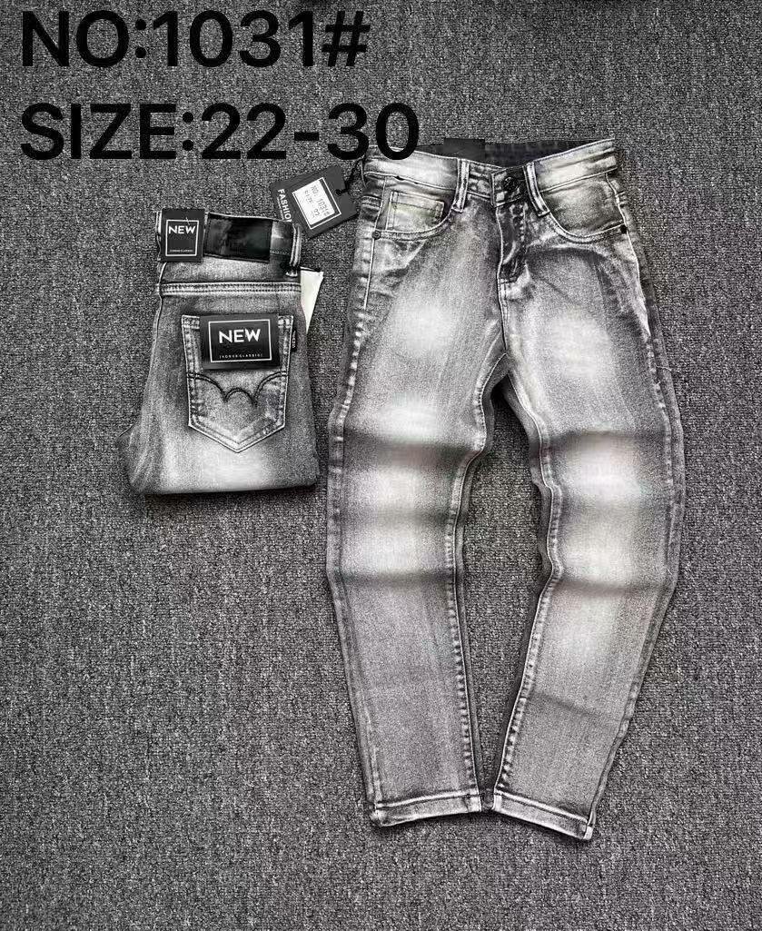 Jean slim-fit délavé mode