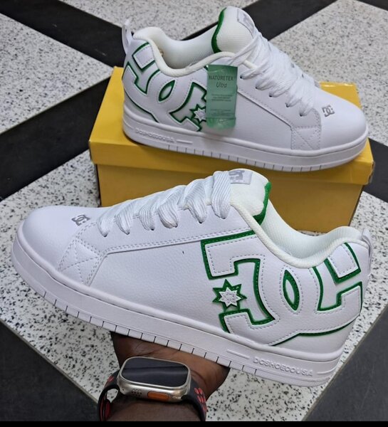 Sneakers DC Homme Blanc Vert