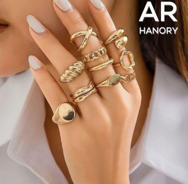 Lot de 10 bague Stylé