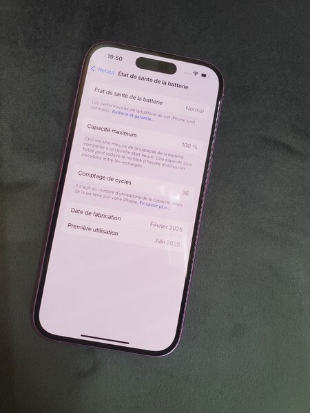 iPhone 16simple 100% santé