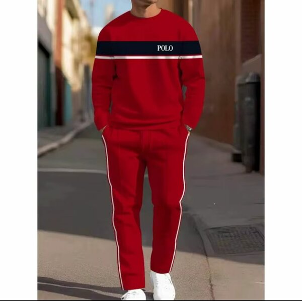 Ensemble Jogging Rouge Homme