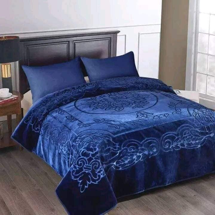 A set of beautiful bed linen blue