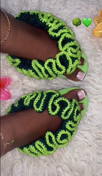 Sandales Tricotées Chics