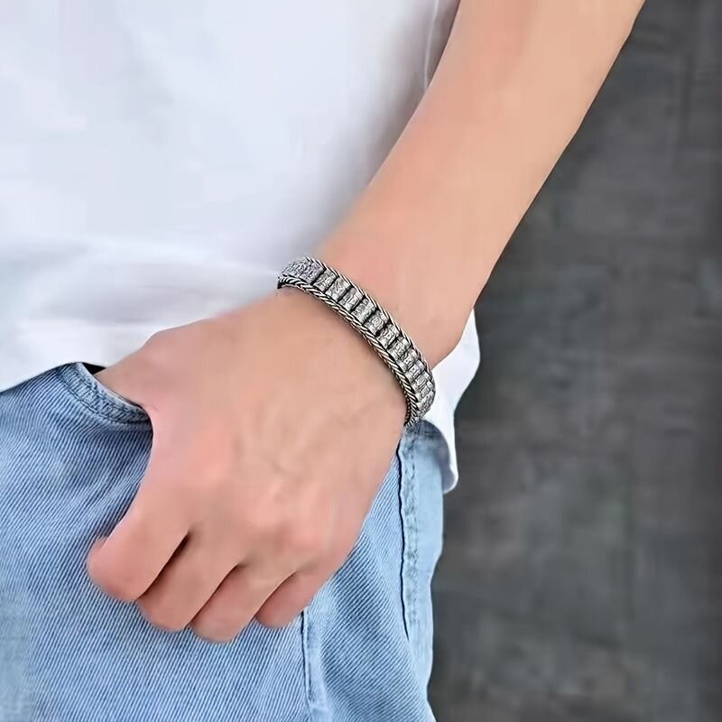 Stainless steel men's bracelet