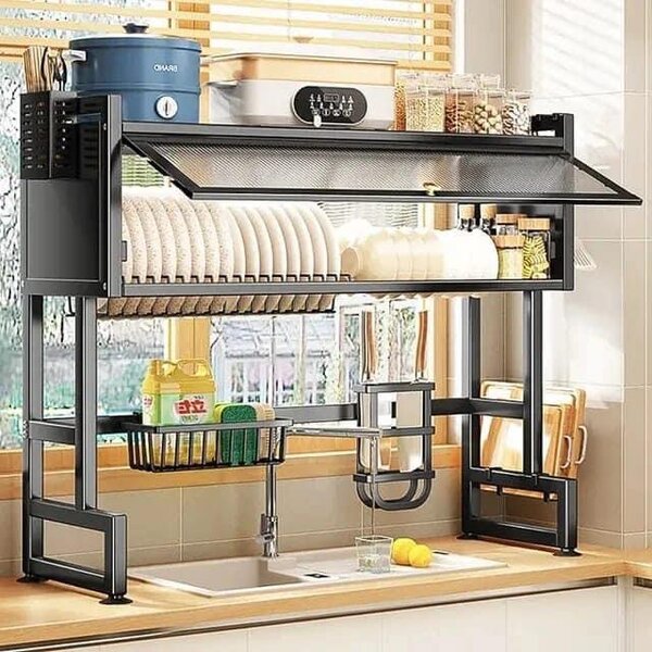 Over the sink dish rack