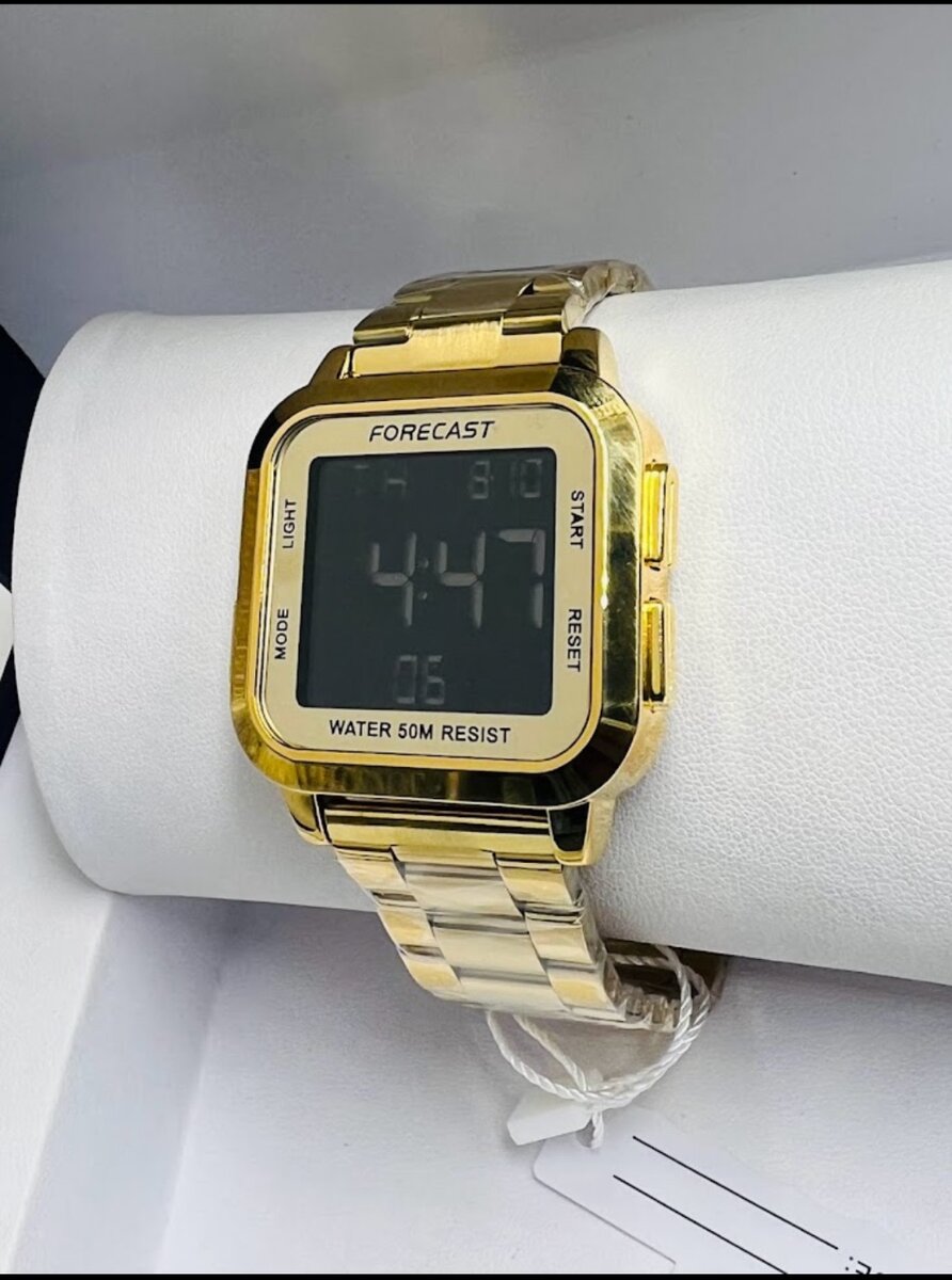 Montre bracelet dorée homme