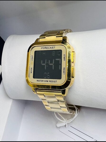 Montre bracelet dorée homme