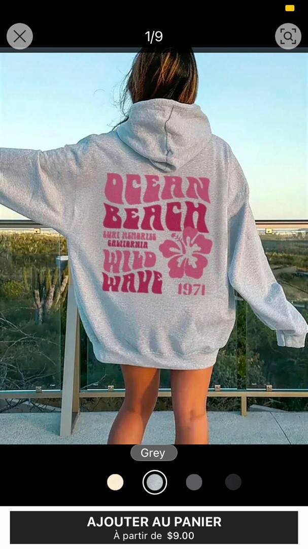 Sweatshirts à Capuche Tendance