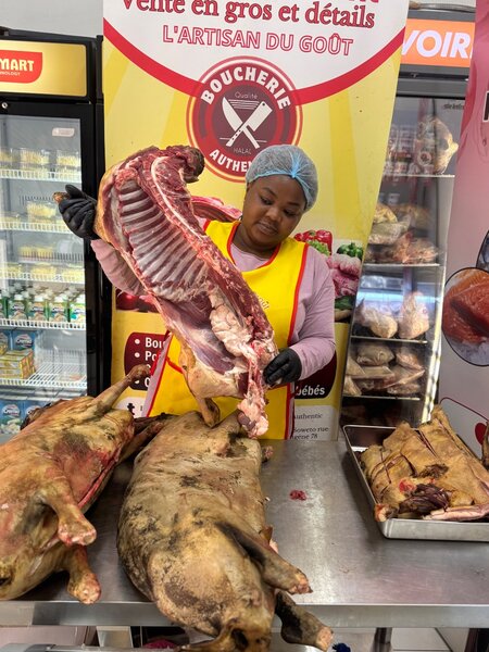 Moitié de cracasse de cabri