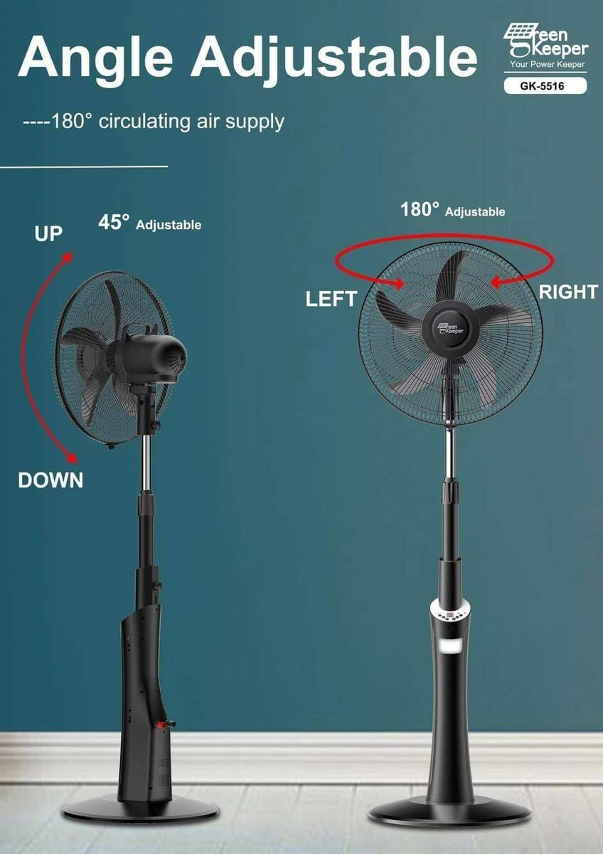 VENTILATEUR RECHARGEABLE A 9 VITESSE + 26 HEURES D'AUTONOMIE