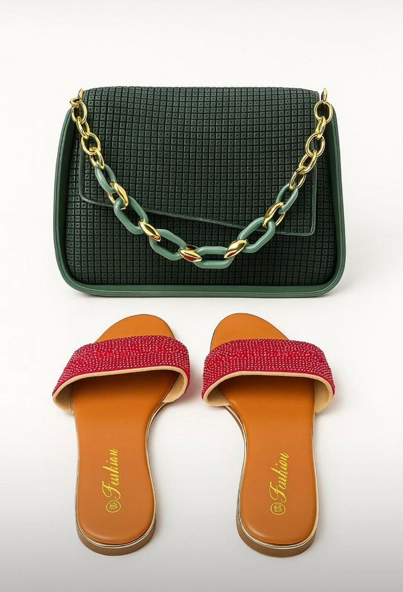 Ensemble sac et sandales élégantes