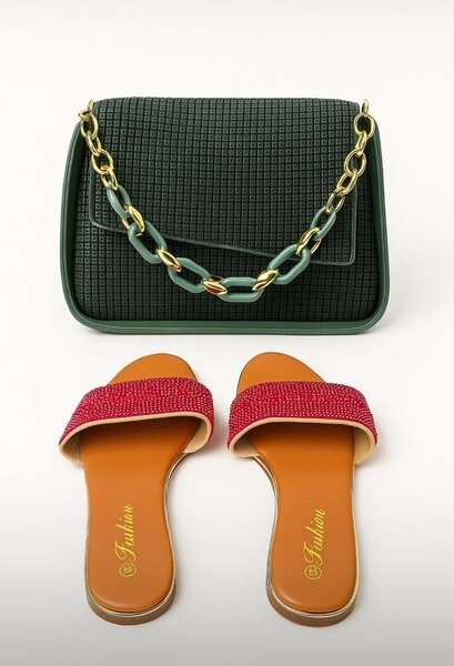 Ensemble sac et sandales élégantes