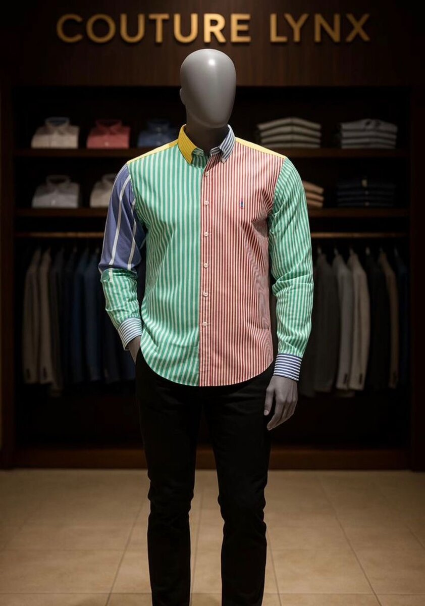 Chemise multicolore tendance