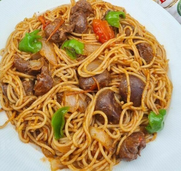Spaghetti au rognon épicée