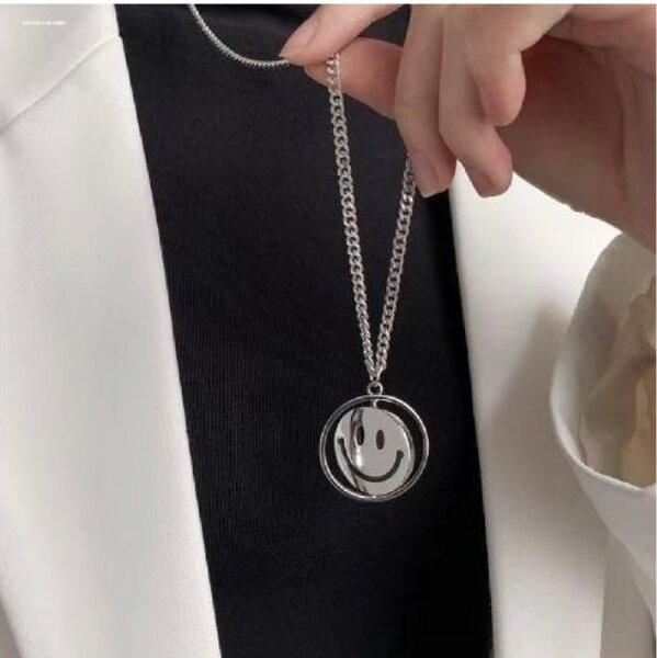 Collier réversible Smiley