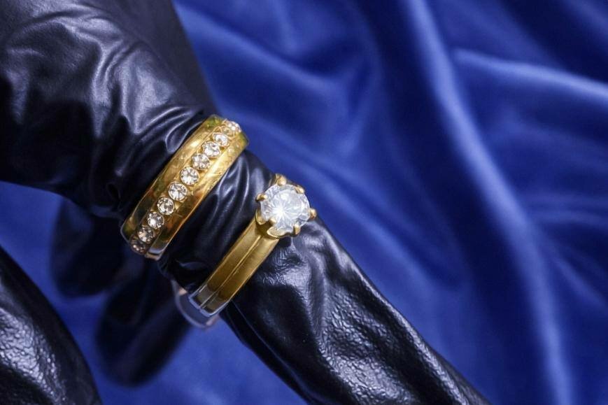 Bague élégante en or et diamants