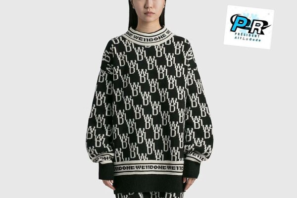 Pull Oversize Noir Blanc
