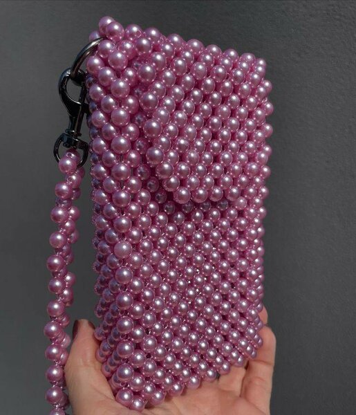 Sac bandoulière perles