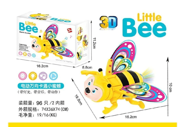 3D Litter Bee Electric Function Toy for Kid's
