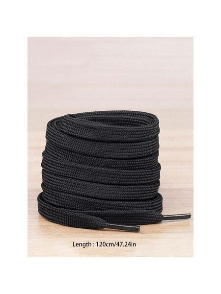 Lacets noirs 120cm résistants