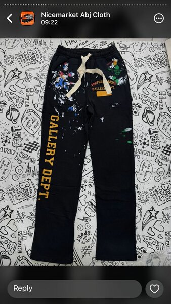 Gallery Dept. Paint Splatter Pants