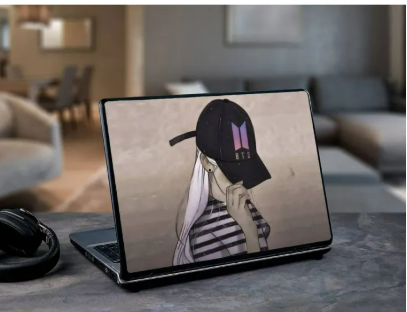 B.T.S /B.T.S Girl / BTS lover / Animated girl wallpaper Laptop Back Skin Vinyl Stickers Decal for 13 14 15 15.6 inches Laptop