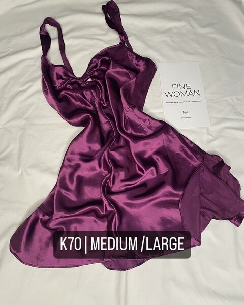 Beautiful Women's Pajama Dress purple