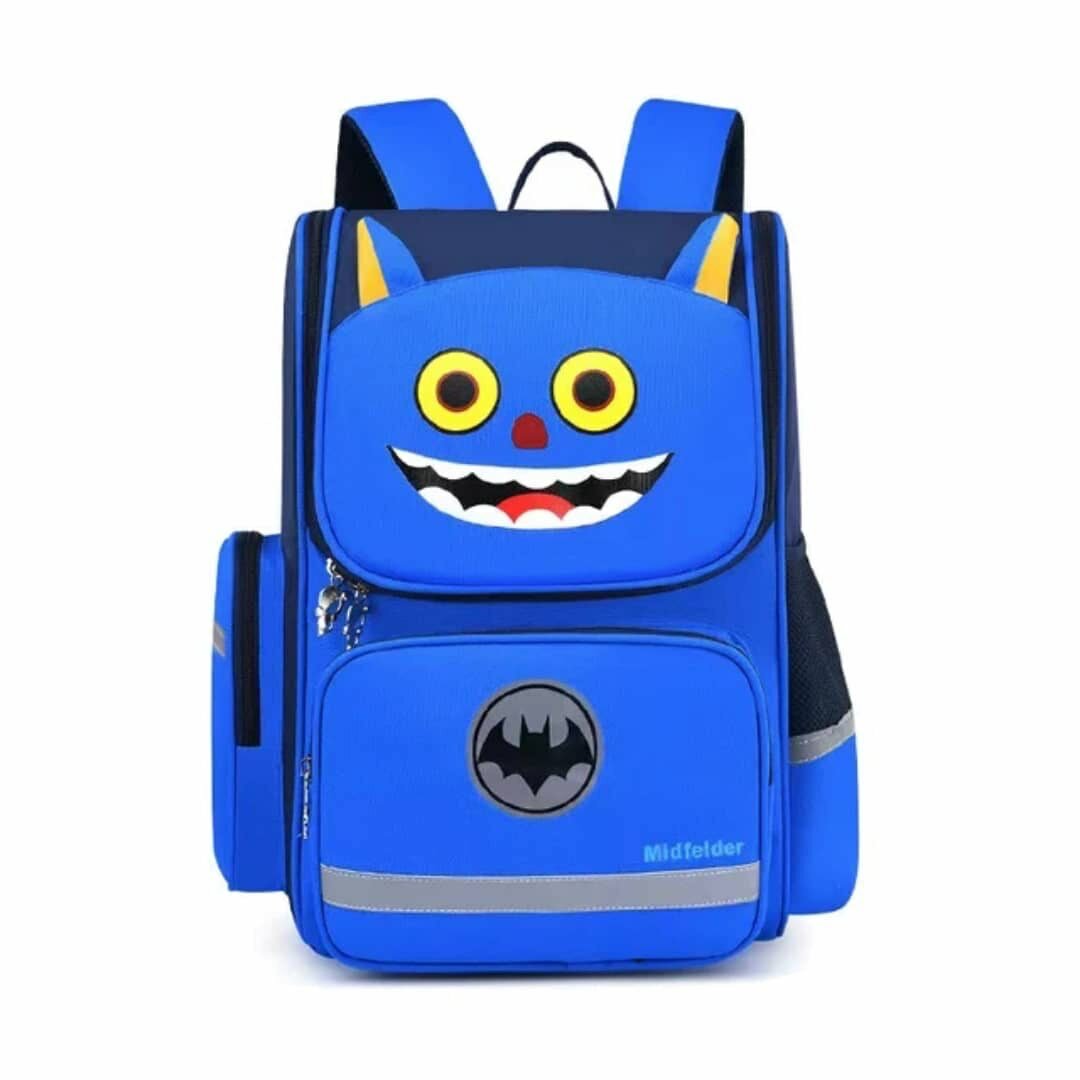 Cartable enfant monstre bleu