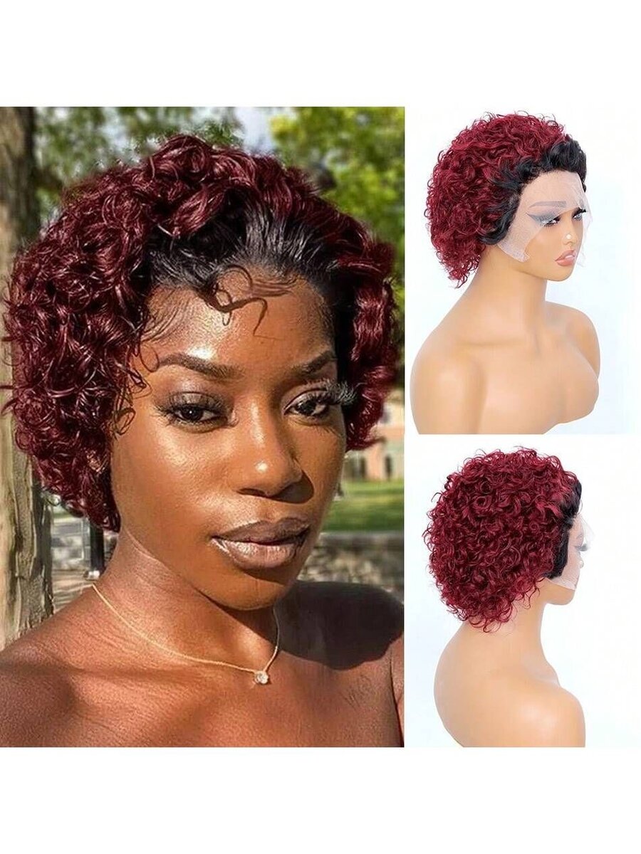 Perruque Pixie 2 ton noir et r