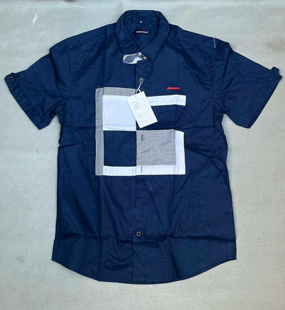 Chemise casual homme à manches courtes