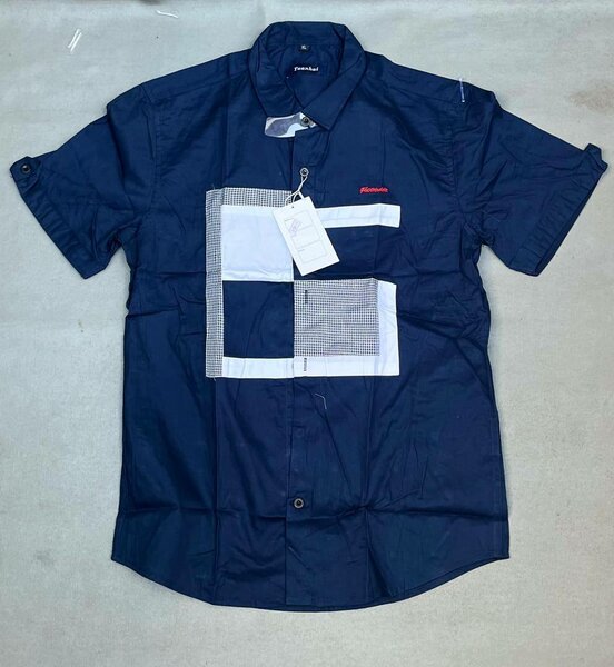 Chemise casual homme à manches courtes