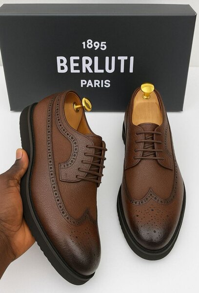 Chaussures Derby en cuir classique