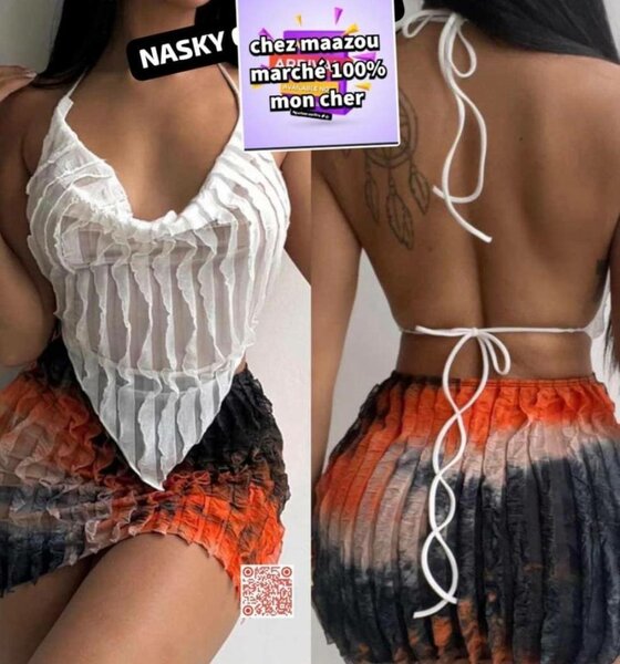 Haut dos nu en plissé