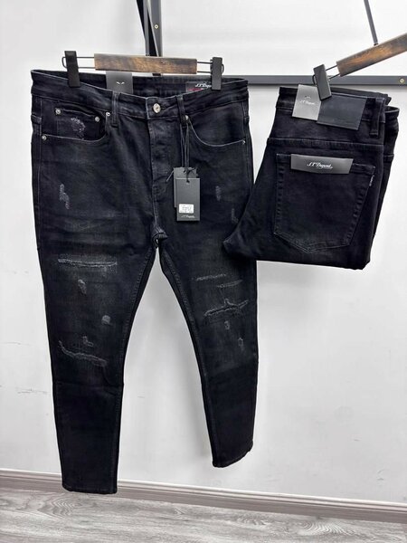 Jean noir homme délavé