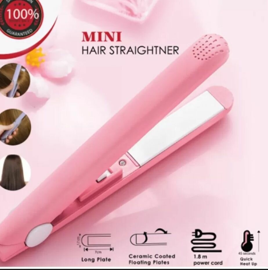 Mini hair straightener machine travel tool