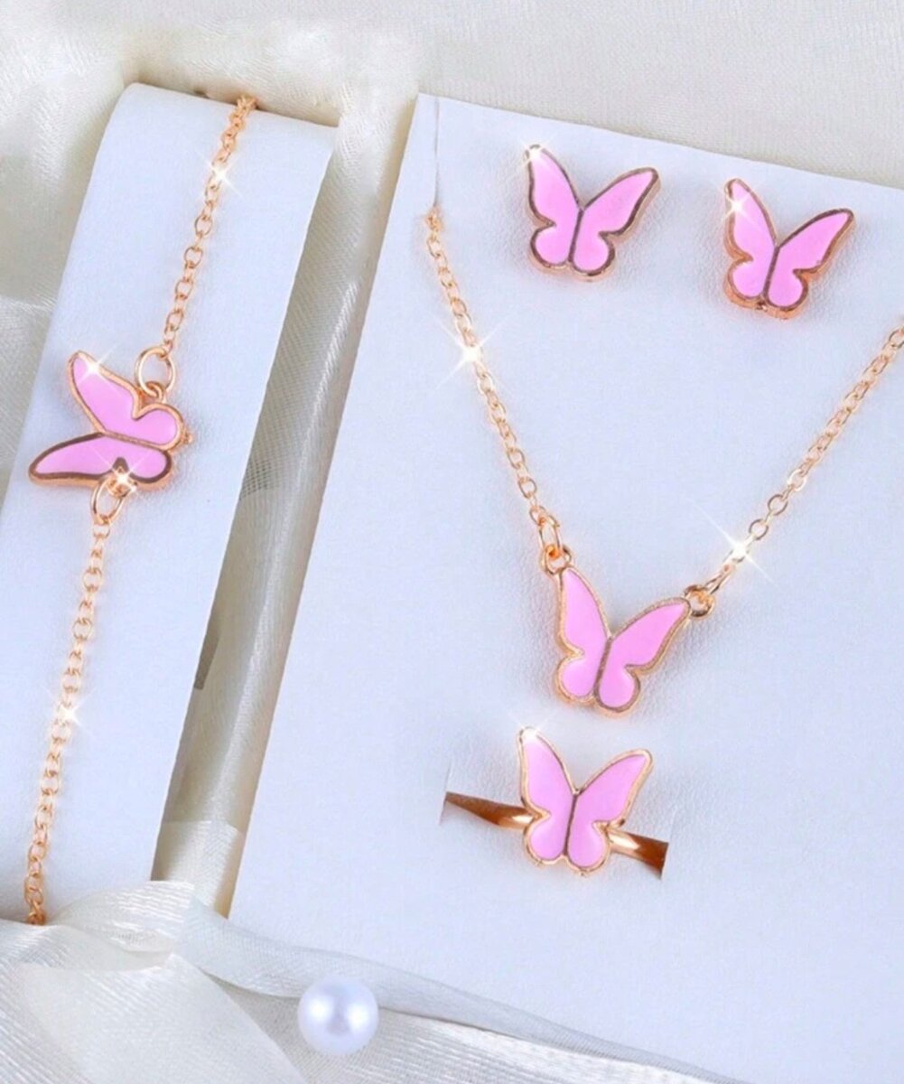 Ensemble Bijoux Papillon Élégant