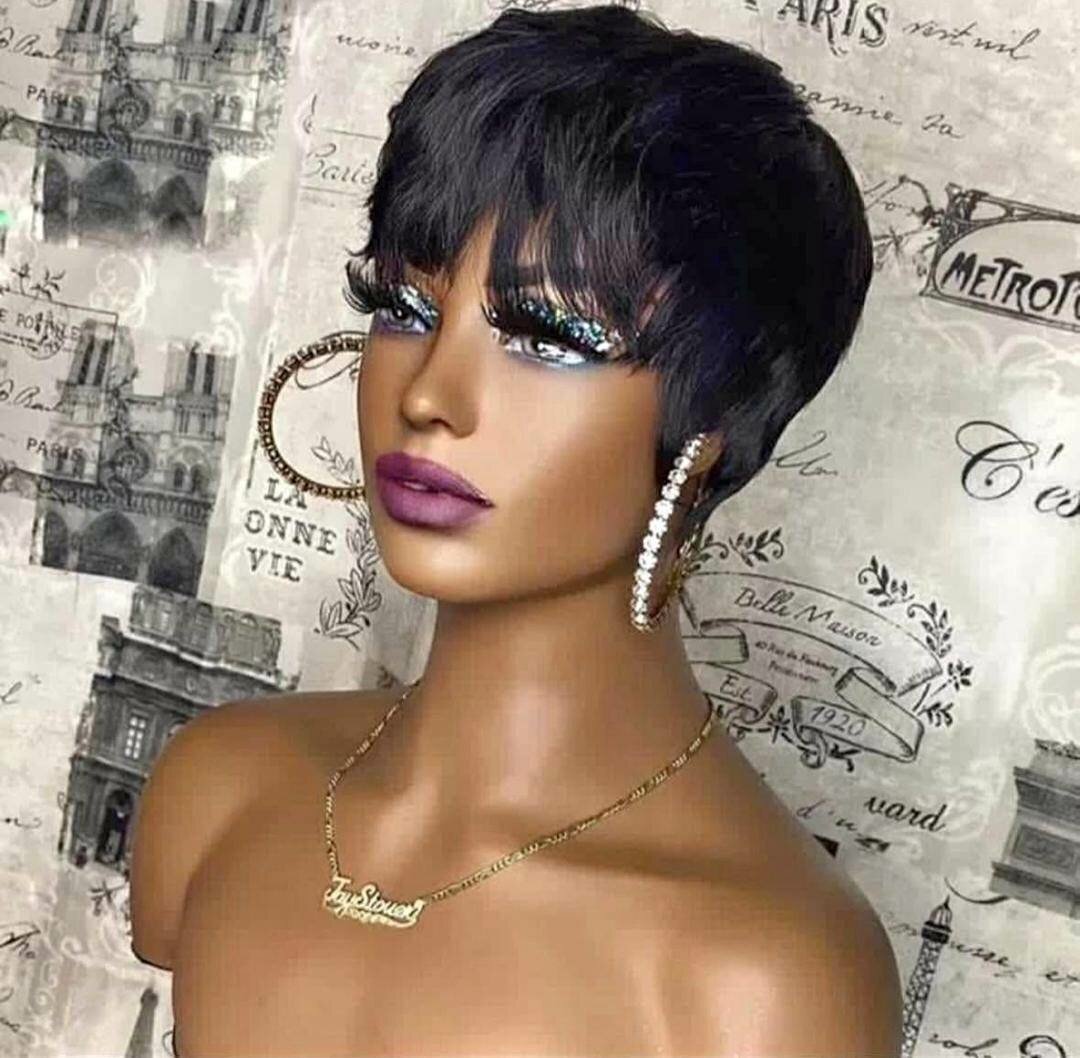 Perruque Pixie Cut Élégante