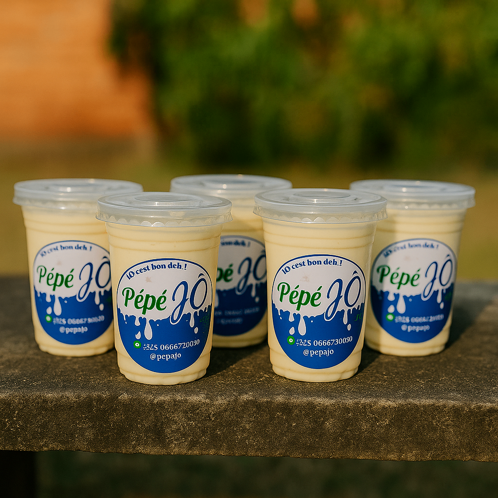 5 pots de 250ml de Yaourts