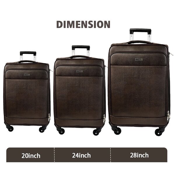 Oxford leather 2 pieces Suitcase