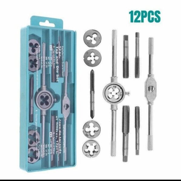 Coffret tarauds et filières 12PCS