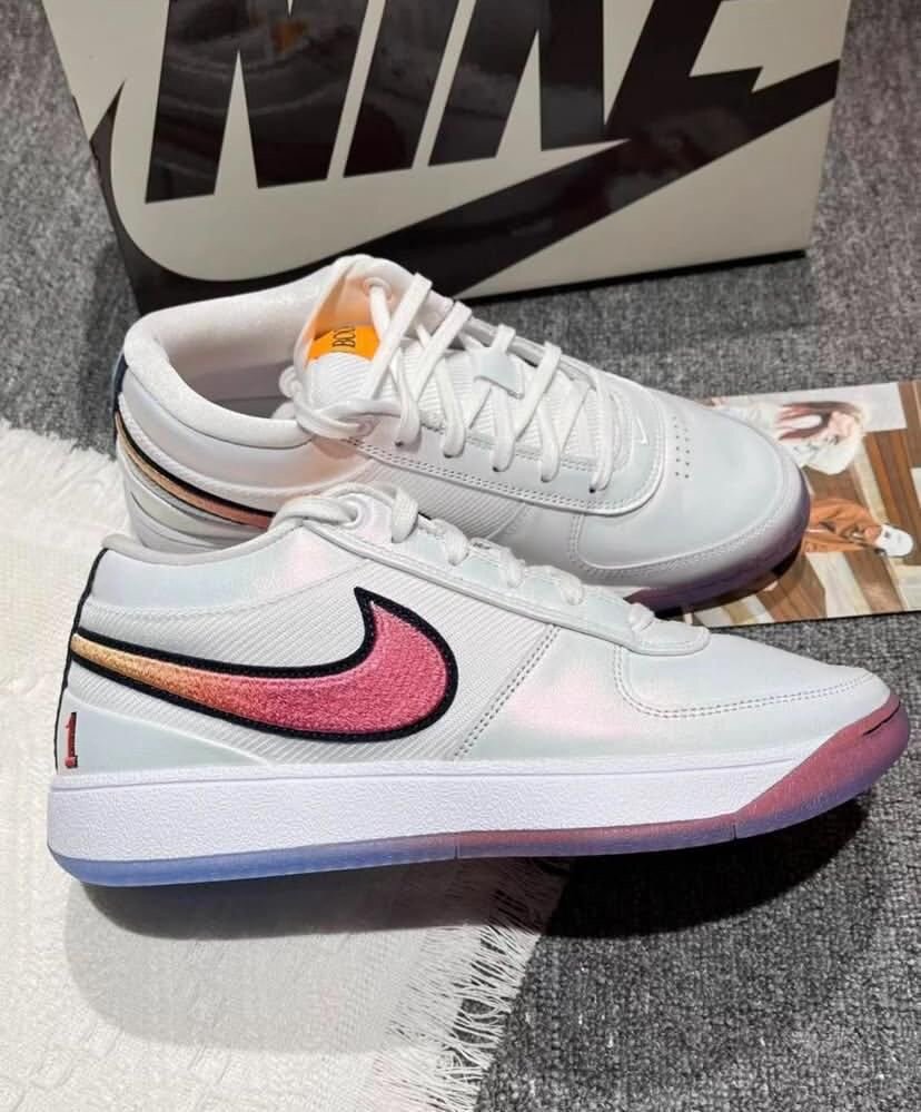 Baskets blanches rétro homme