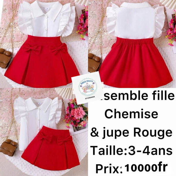 Ensemble Fille Chic Rouge
